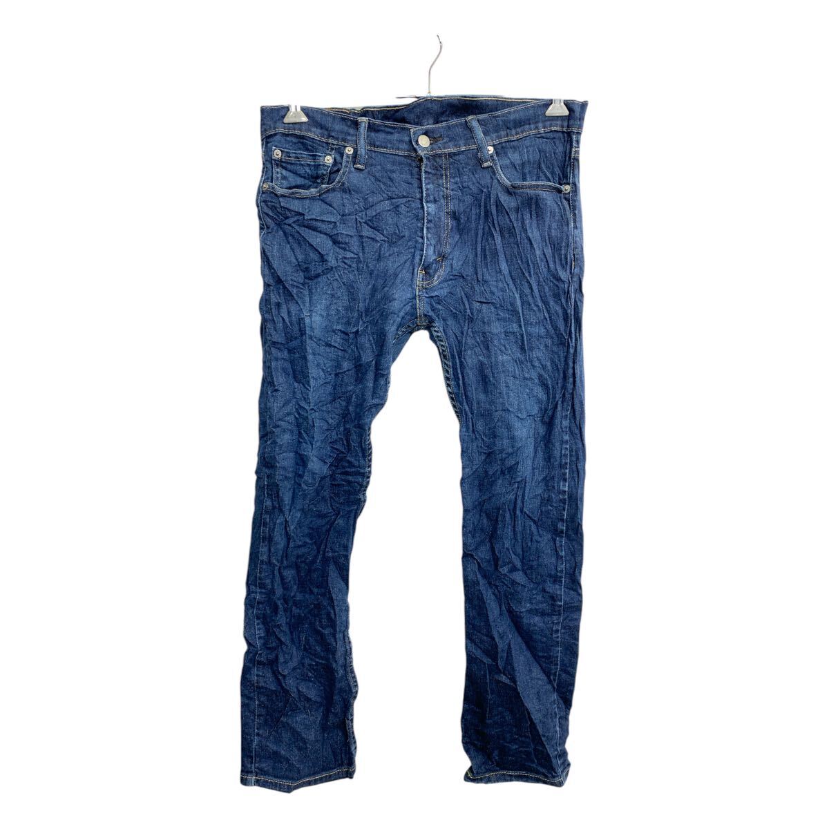 【中古】【古着】 Levi's 513 デニムパンツ W33 リーバイススリムストレート インディゴ メキシコ製 古着卸 アメリカ仕入 2502-46