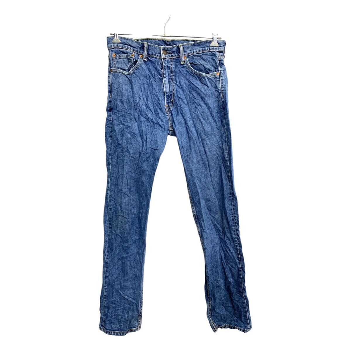 【中古】【古着】 Levi's 505 デニムパンツ W33 リーバイス レギュラーフィット ブルー 古着卸 アメリカ仕入 2502-102