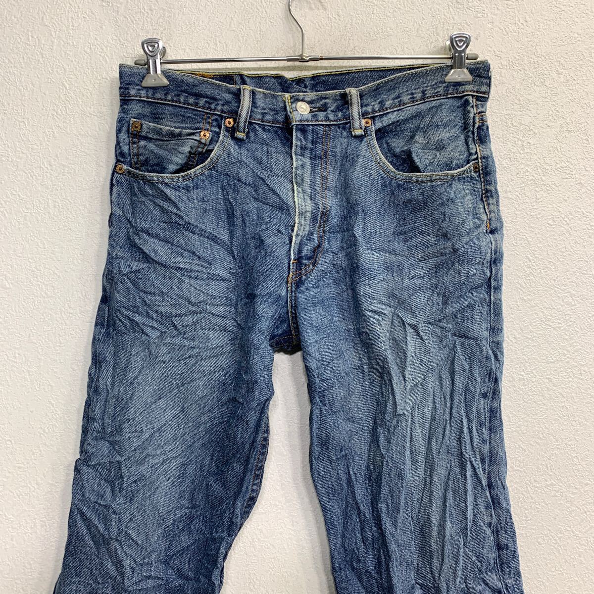 【中古】【古着】 Levi's 550 デニムパンツ W33 リーバイス リラックスフィット ブルー 古着卸 アメリカ仕入 2502-115 2