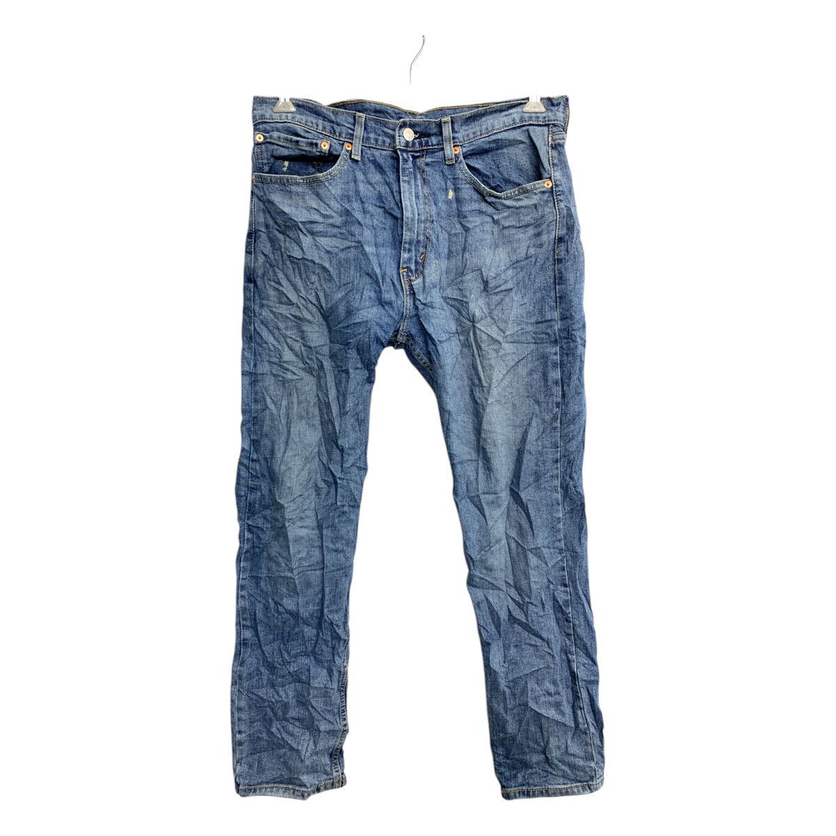 【中古】【古着】 Levi's 505 デニムパンツ W34 リーバイス レギュラーフィット ブルー 古着卸 アメリカ仕入 2502-124