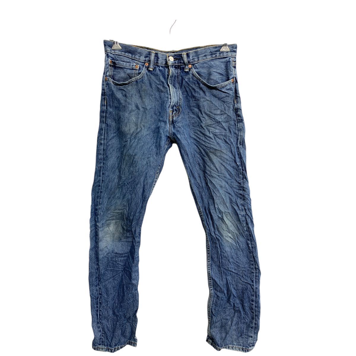 【中古】【古着】 Levi's 505 デニムパンツ W34 リーバイス レギュラーフィット インディゴ コットン 古着卸 アメリカ仕入 2502-170