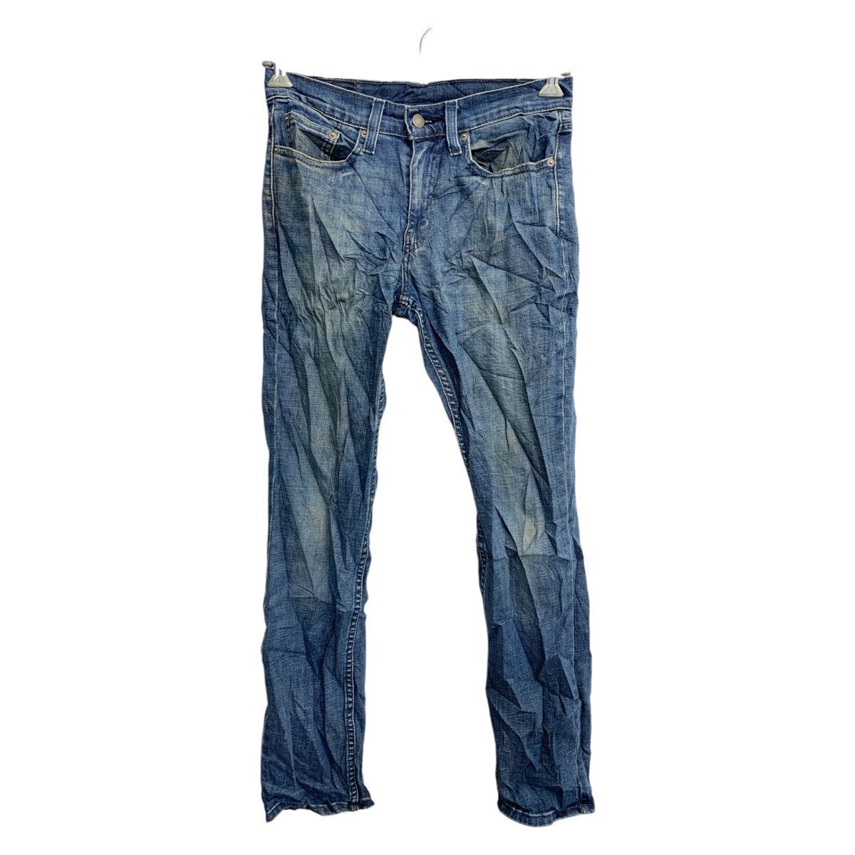 【中古】【古着】 Levi's 514 デニムパンツ W29 リーバイス スリムストレート インディゴ 古着卸 アメリカ仕入 2502-176