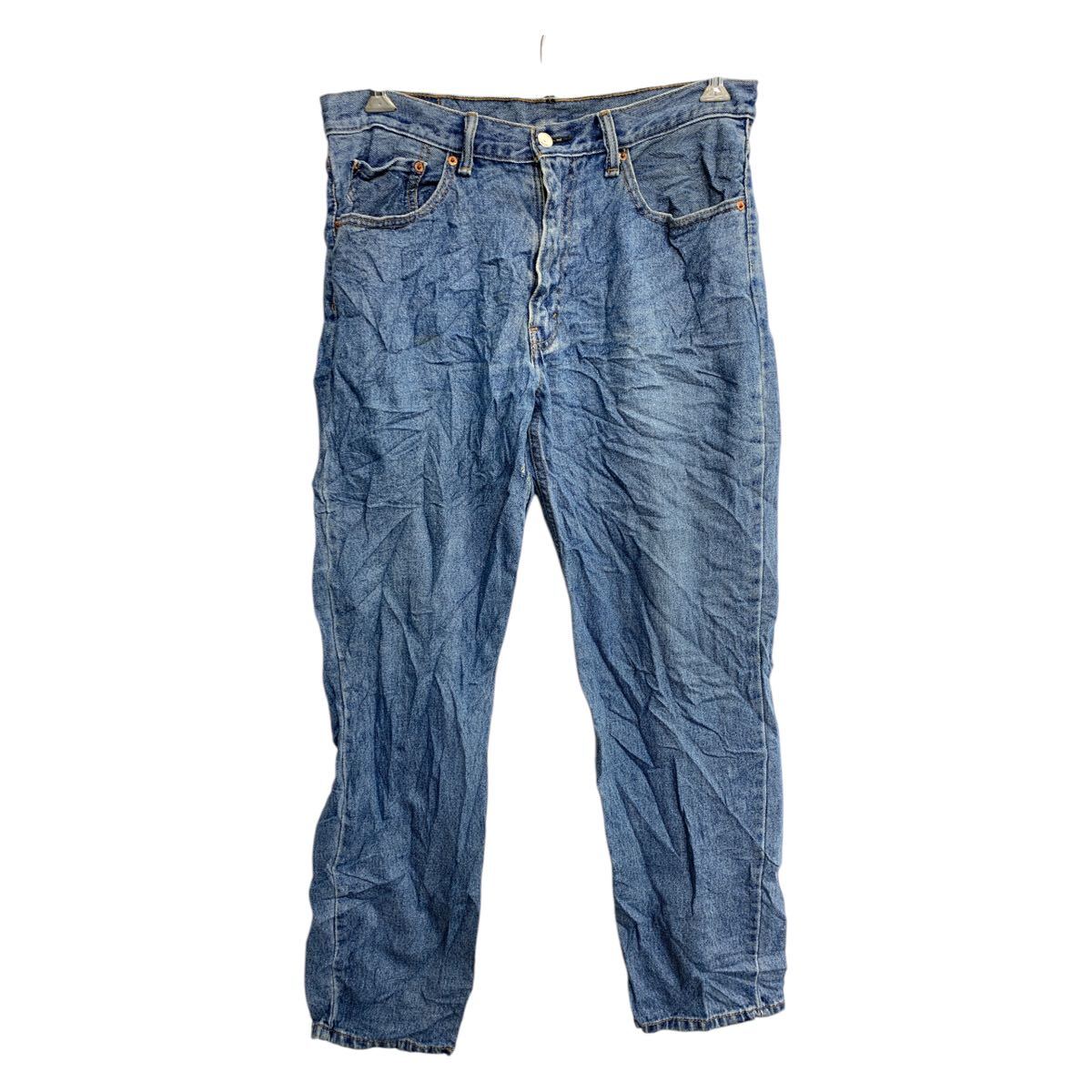 【中古】【古着】 Levi's 550 デニムパンツ W34 リーバイス リラックスフィット ブルー コットン 古着卸 アメリカ仕入 2502-177