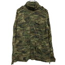 【中古】【古着】 Coolcat ミリタリージャケット レディース M オリーブ 迷彩 カモフラ スタッズ 古着卸 アメリカ仕入 a702-5035
