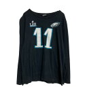 【中古】【古着】 NFL 長袖 プリントTシャツ レディース M ブラック ナンバリング 11 エヌエフエル ロンT ロングTシャツ 古着卸 アメリカ仕入 a702-5114