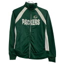 【中古】【古着】 NFL ロゴジャージ レディース S グリーン ホワイト エヌエフエル ジップアップ ラグラン スポーティー 古着卸 アメリカ仕入 a702-...