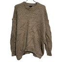 【中古】【古着】 TOPSHOP ニット セーター 40 レディース XL 程 ベージュ ゴールド プルオーバー シンプル 秋冬 古着卸 アメリカ仕入 a702-5206