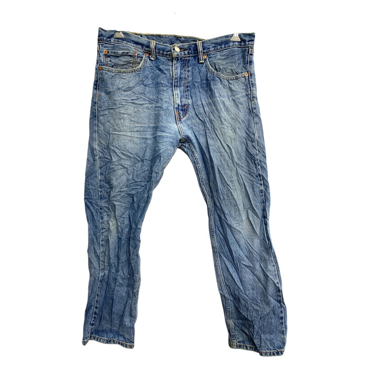 【中古】【古着】 Levi's 505 デニムパンツ W36 リーバイス レギュラーフィット ビッグサイズ ブルー コットン 古着卸 アメリカ仕入 2502-206