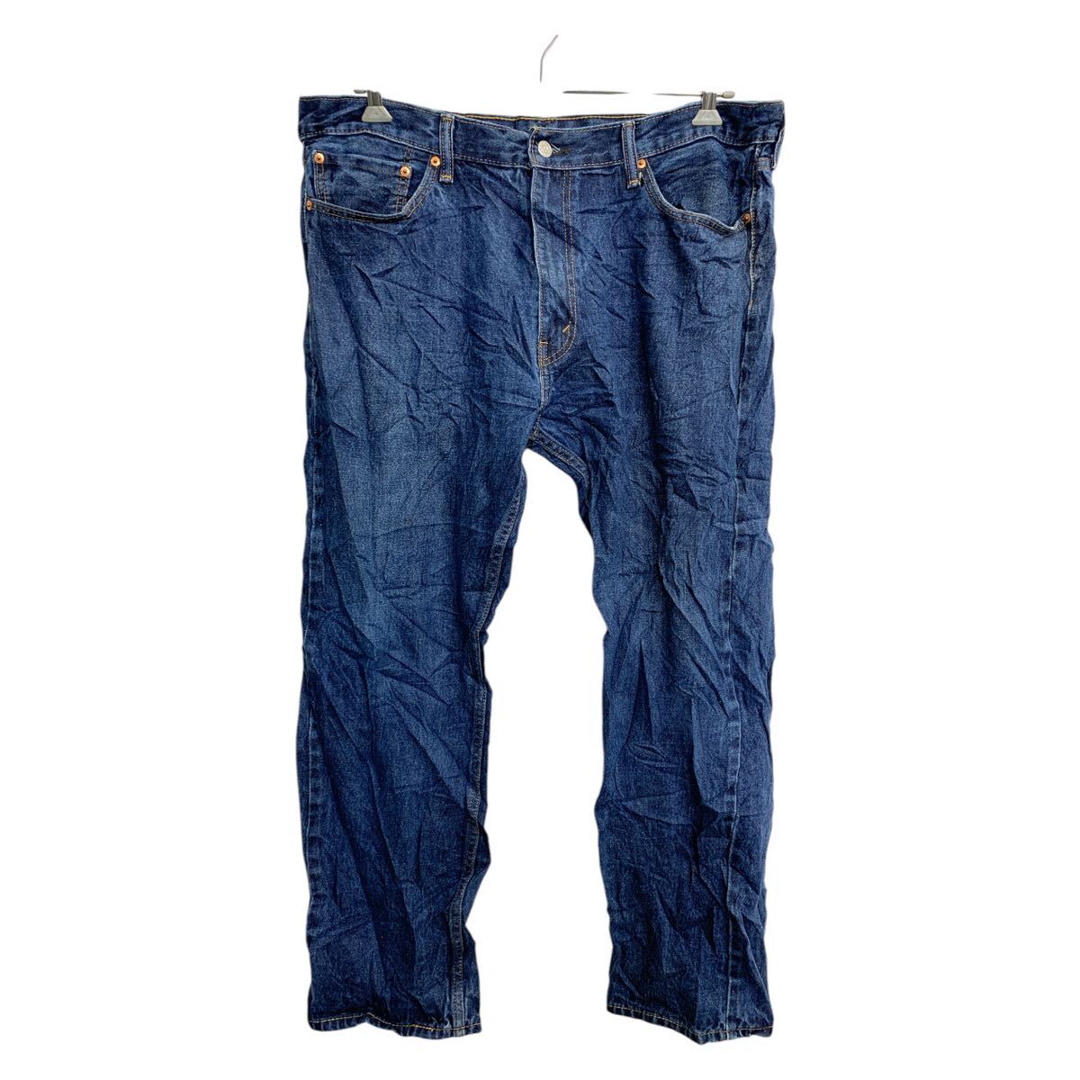【中古】【古着】 Levi's 505 デニムパンツ W40 リーバイス レギュラーフィット ビッグサイズ インディゴ コットン 古着卸 アメリカ仕入 2502-207