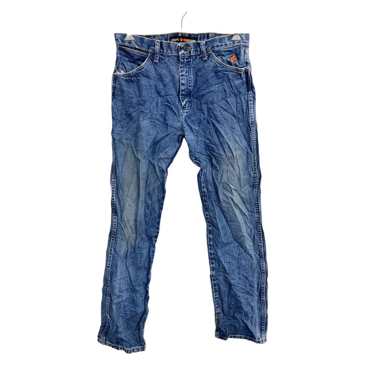 【中古】【古着】 Wrangler カウボーイ ロングパンツ W33 ラングラー 13MWZ ブルー コットン メキシコ製 古着卸 アメリカ仕入 2502-242