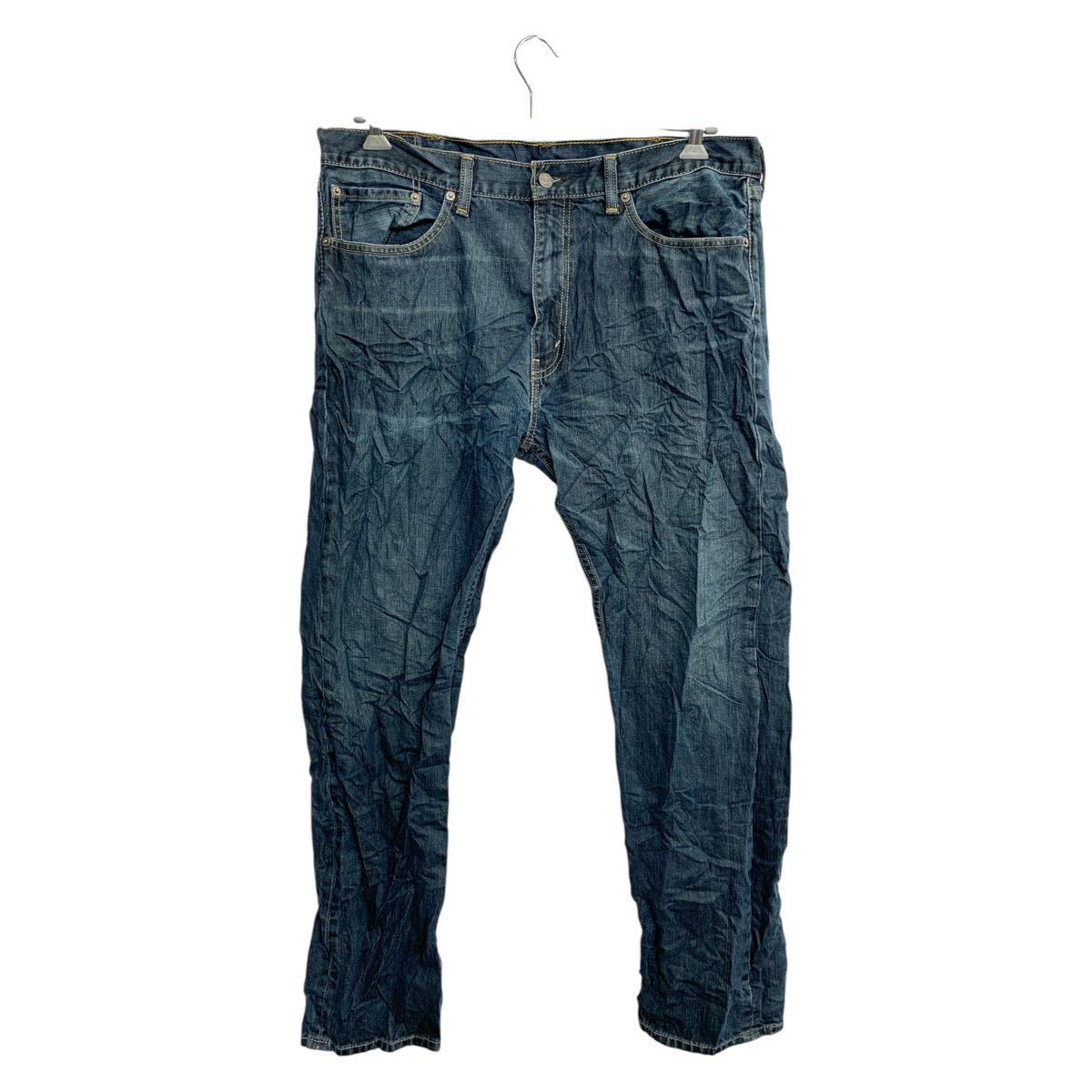 【中古】【古着】 Levi's 505 デニムパンツ W38 リーバイス レギュラーフィット ビッグサイズ インディゴ コットン メキシコ製 古着卸 アメリカ仕入 2502-279
