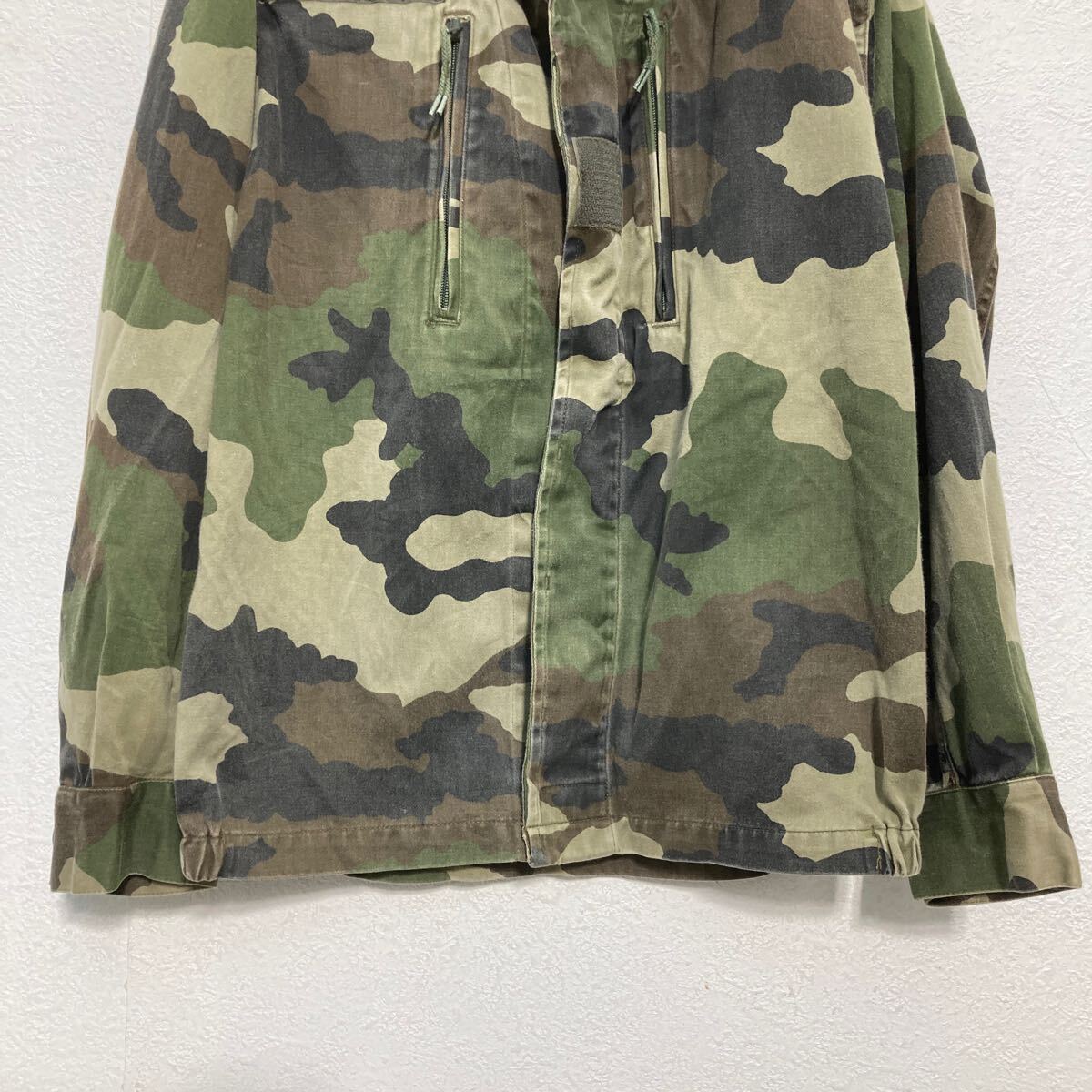 【中古】【古着】 フランス軍 F2ジャケット M〜 オリーブ CCEカモ 迷彩 カモフラ FRENCH ARMY ミリタリージャケット 古着卸 アメリカ仕入 a702-5254