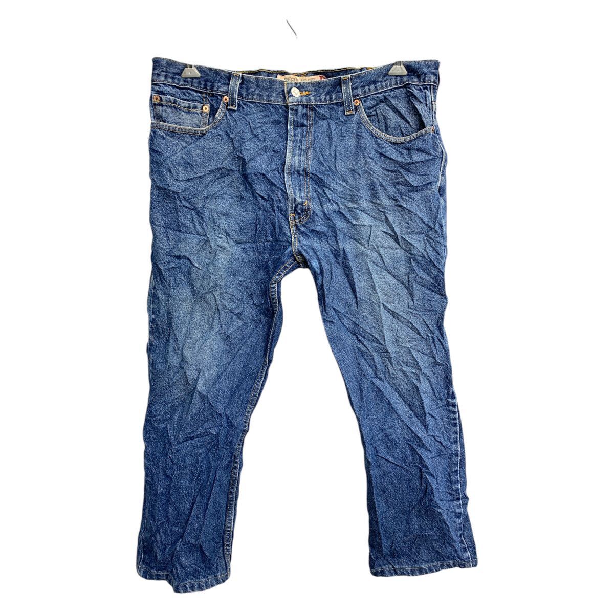 【中古】【古着】 Levi's 505 デニムパンツ W38 リーバイス レギュラーフィット インディゴ コットン メキシコ製 古着卸 アメリカ仕入 2502-291