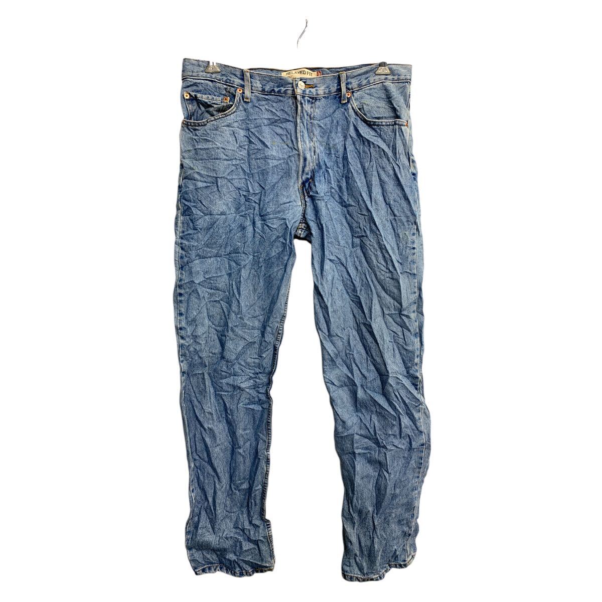 【中古】【古着】 Levi's 550 デニムパンツ W36 リーバイス ビッグサイズ ライトブルー コットン 古着卸 アメリカ仕入 2502-381