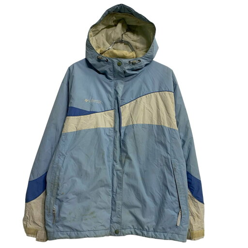 【中古】【古着】 Columbia ナイロンジャケット レディース XL ライトブルー コロンビア ジップアップ マウンテンパーカー 古着卸 アメリカ仕入 a702-5375 【中古】【古着】 Columbia ナイロンジャケット レディース XL ライトブルー コロンビア ジップアップ マウンテンパーカー 古着卸 アメリカ仕入 a702-5375