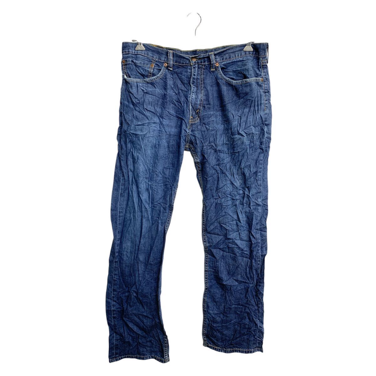 【中古】【古着】 Levi's 505 デニムパンツ W36 リーバイス レギュラーフィット ビッグサイズ インディゴ 古着卸 アメリカ仕入 2502-434