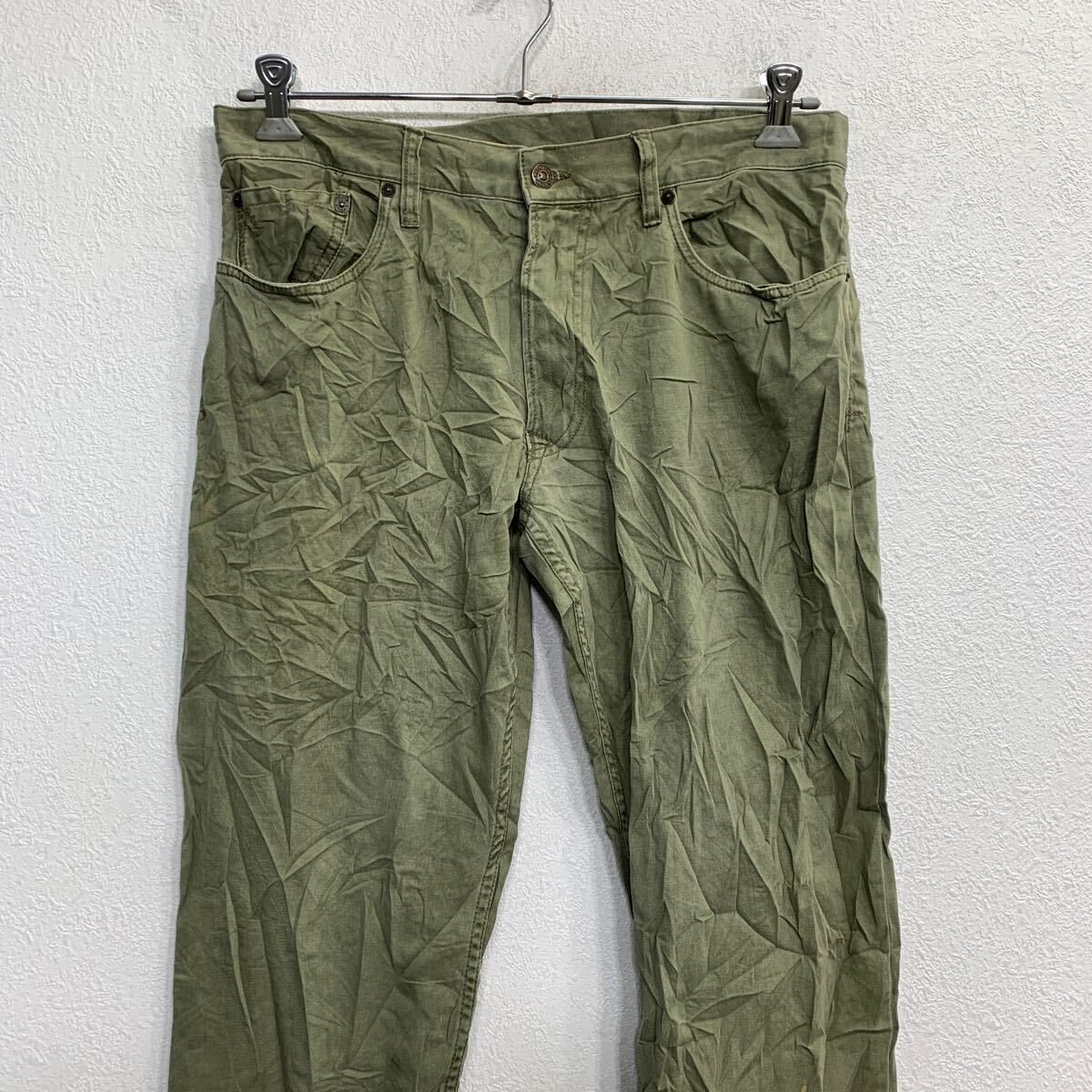 【中古】【古着】 POLO RALPH LAUREN チノパン W34 ポロラルフローレン グリーン コットン 古着卸 アメリカ仕入 2502-455