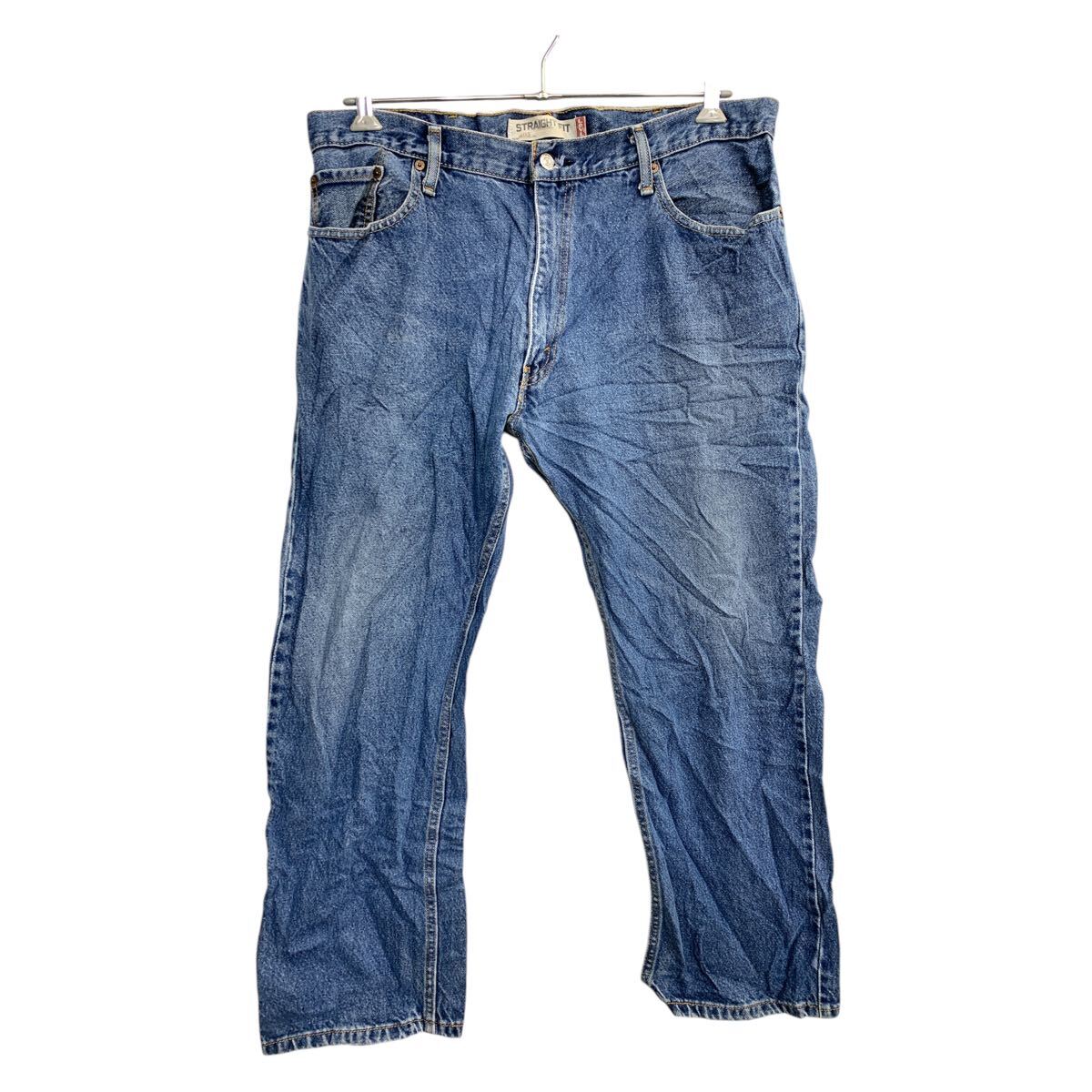 【中古】【古着】 Levi's 505 デニムパンツ W38 リーバイス ストレートフィット ビッグサイズ ブルー コットン メキシコ製 古着卸 アメリカ仕入 2502-489