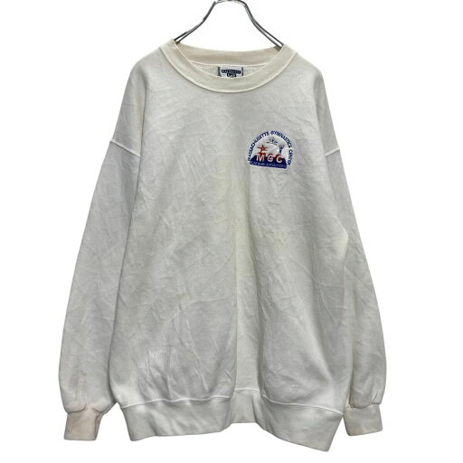 【中古】【古着】 Lee ロゴスウェット トレーナー XL〜 ホワイト リー 刺繍ロゴ ビッグサイズ 裏起毛 古着卸 アメリカ仕入 a702-5649 【中古】【古着】 Lee ロゴスウェット トレーナー XL〜 ホワイト リー 刺繍ロゴ ビッグサイズ 裏起毛 古着卸 アメリカ仕入 a702-5649