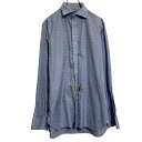 【中古】【古着】 POLO RALPH LAUREN 長袖 チェックシャツ ポロラルフローレン L~ ブルー 古着卸 アメリカ仕入 a702-5779(4)