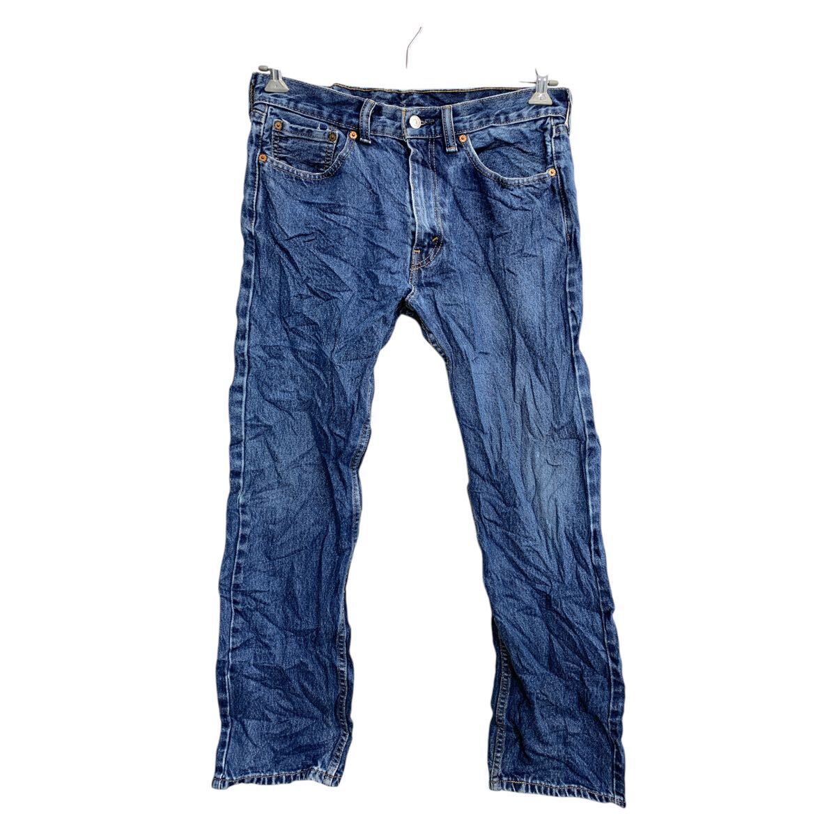【中古】【古着】 Levi's 505 デニムパンツ W32 リーバイス レギュラーフィット インディゴ コットン メキシコ製 古着卸 アメリカ仕入 2502-557