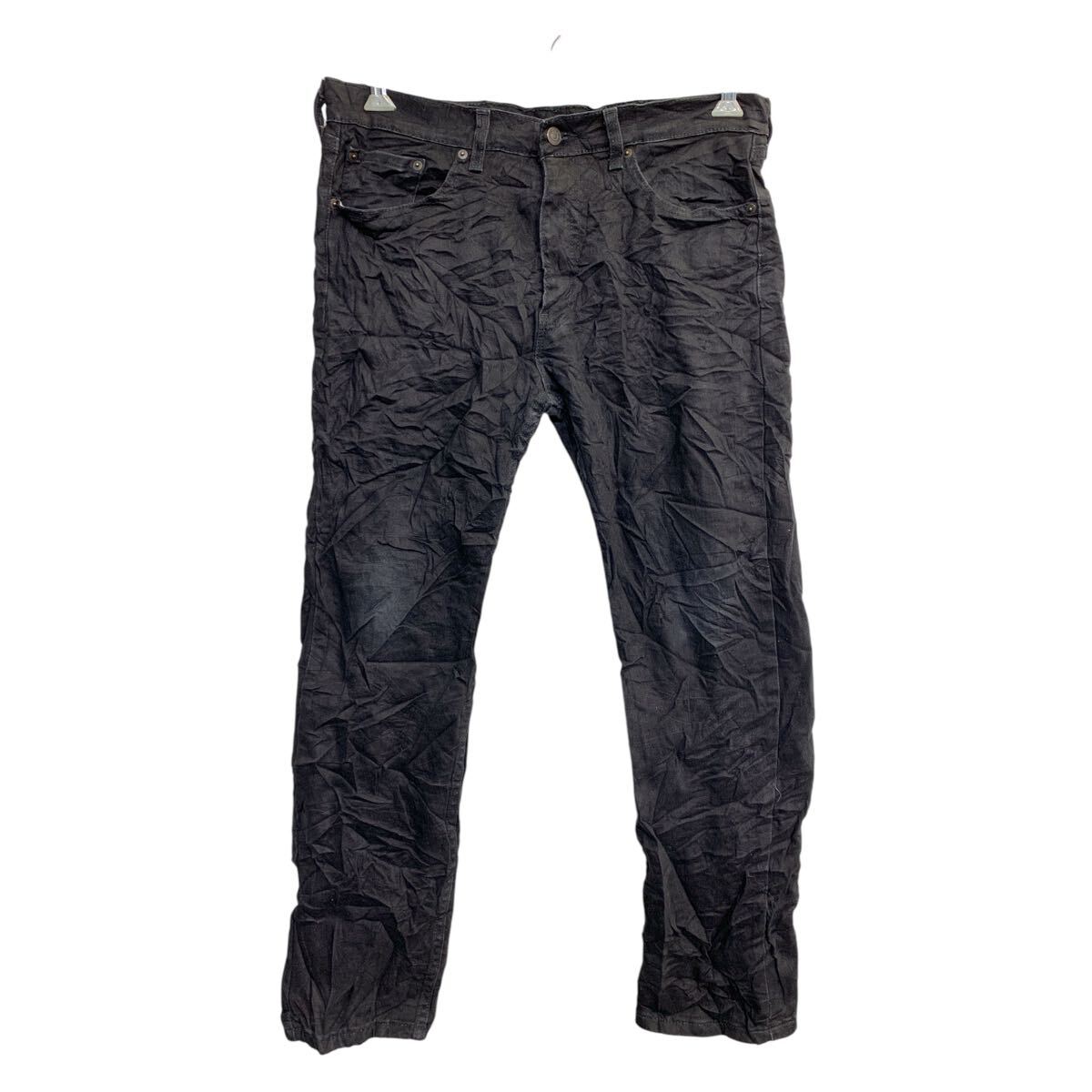【中古】【古着】 Levi's 505 デニムパンツ W33 リーバイス レギュラーフィット ブラック メキシコ製 古着卸 アメリカ仕入 2502-561