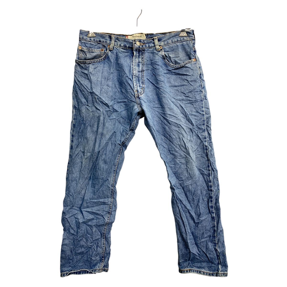 【中古】【古着】 Levi's 505 デニムパンツ W36 リーバイス レギュラーフィット ビッグサイズ ブルー コットン 古着卸 アメリカ仕入 2502-577