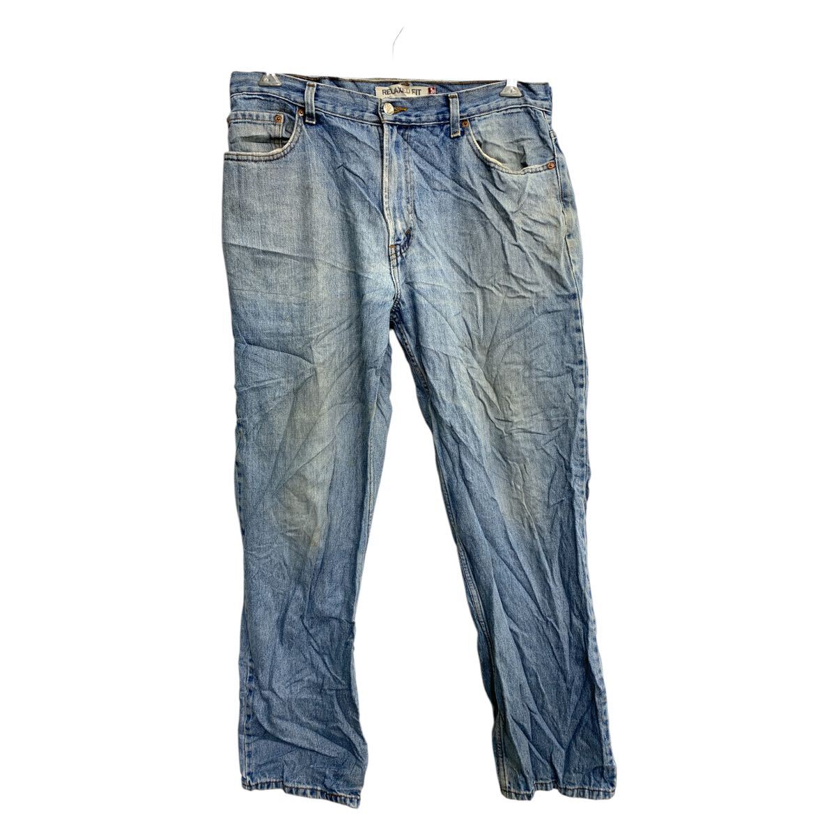 【中古】【古着】 Levi's 550 デニムパンツ W36 リーバイス リラックスフィット ビッグサイズ ライトブルー コットン 古着卸 アメリカ仕入 2502-623