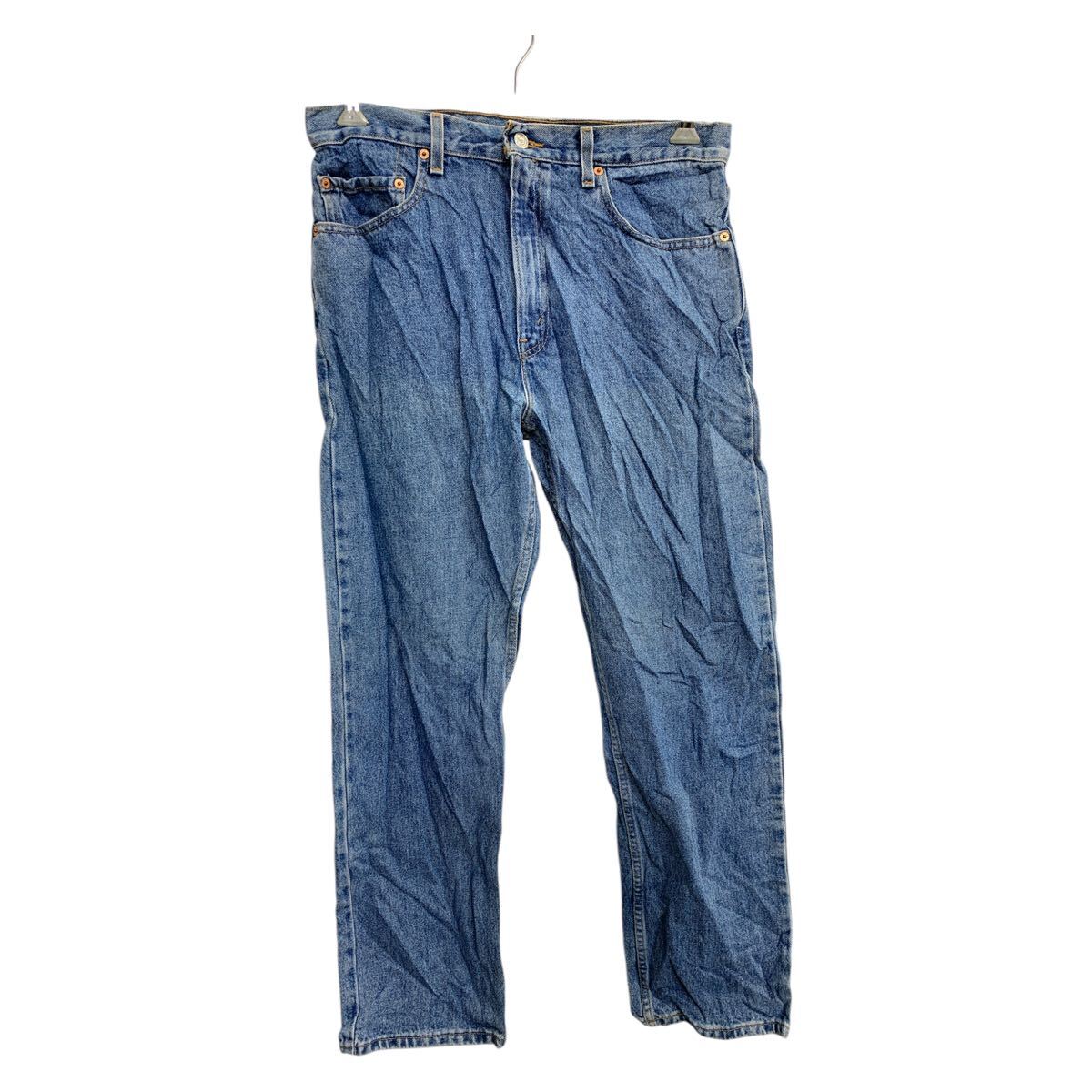 【中古】【古着】 Levi's 505 デニムパンツ W34 リーバイス レギュラーフィット インディゴブルー コットン メキシコ製 古着卸 アメリカ仕入 2502-628