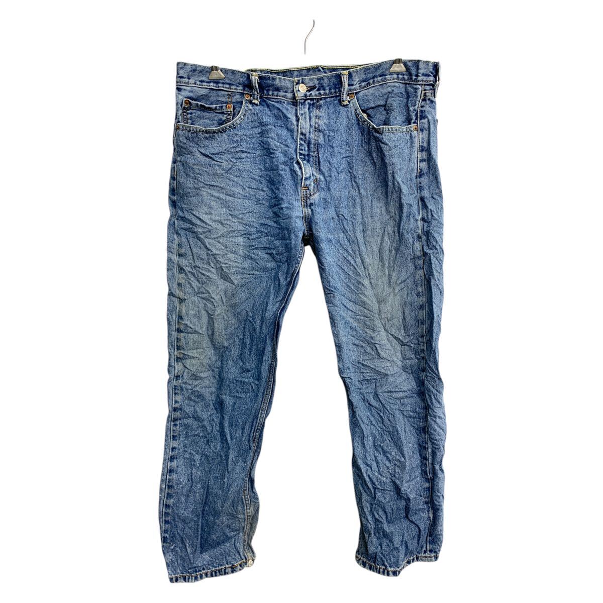 【中古】【古着】 Levi's 505 デニムパンツ W40 リーバイス レギュラーフィット ビッグサイズ ブルー コットン 古着卸 アメリカ仕入 2502-640