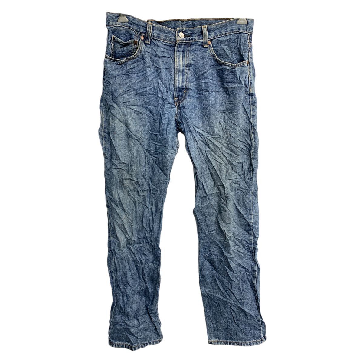 【中古】【古着】 Levi's 550 デニムパンツ W34 リーバイス レギュラーフィット ブルー コットン 古着卸 アメリカ仕入 2502-644