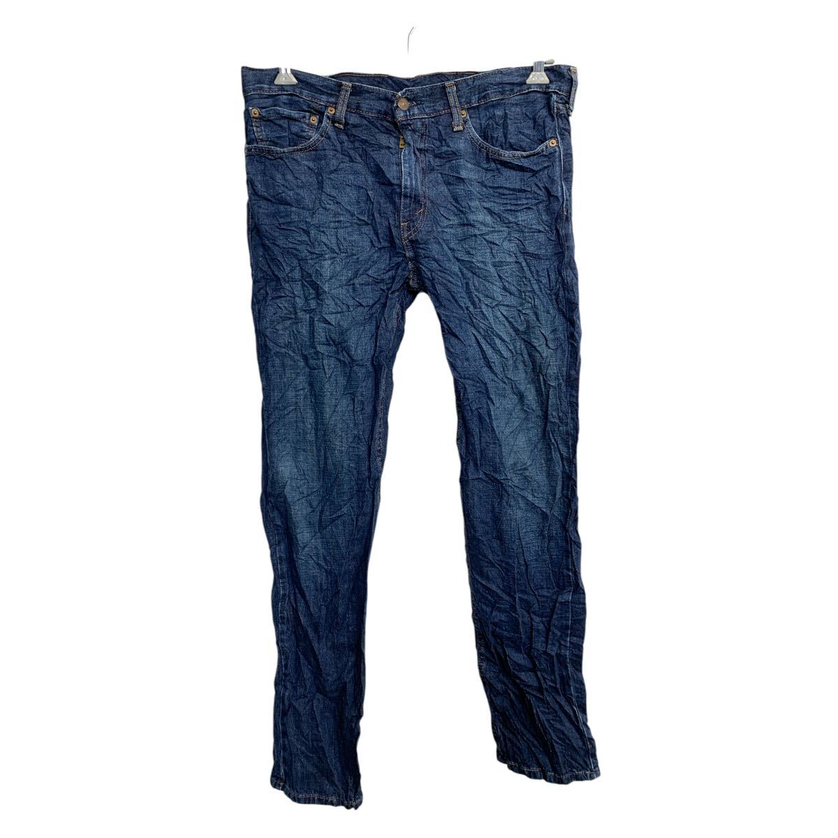 【中古】【古着】 Levi's 514 デニムパンツ W33 リーバイス スリムストレート インディゴ コットン メキシコ製 古着卸 アメリカ仕入 2502-677