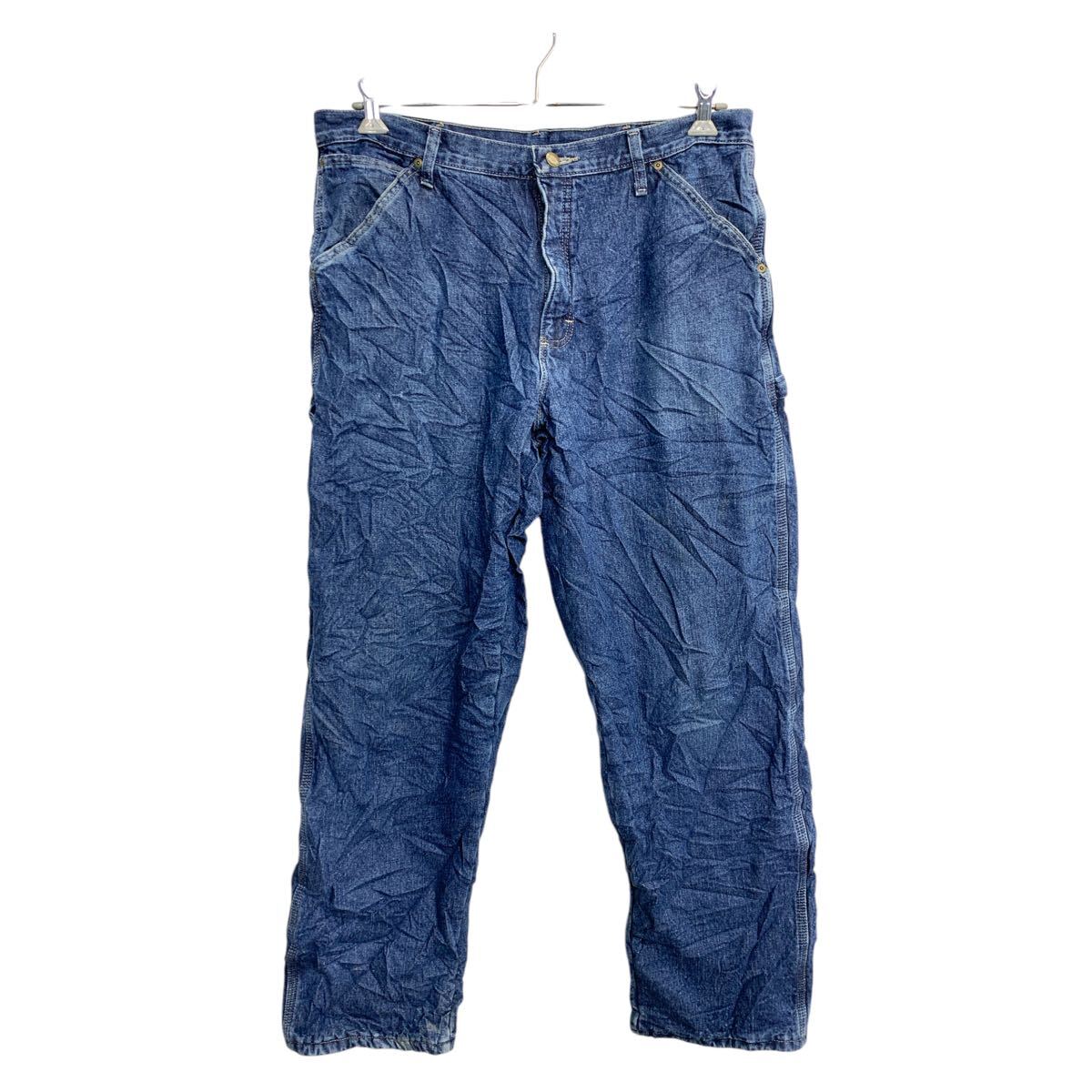 【中古】【古着】 Wrangler デニムパンツ W34 ラングラー 裏地付き インディゴ メキシコ製 古着卸 アメリカ仕入 2502-721