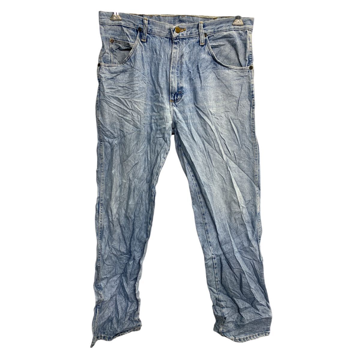 【中古】【古着】 Wrangler デニムパンツ W34 ラングラー ライトブルー コットン メキシコ製 古着卸 アメリカ仕入 2502-726