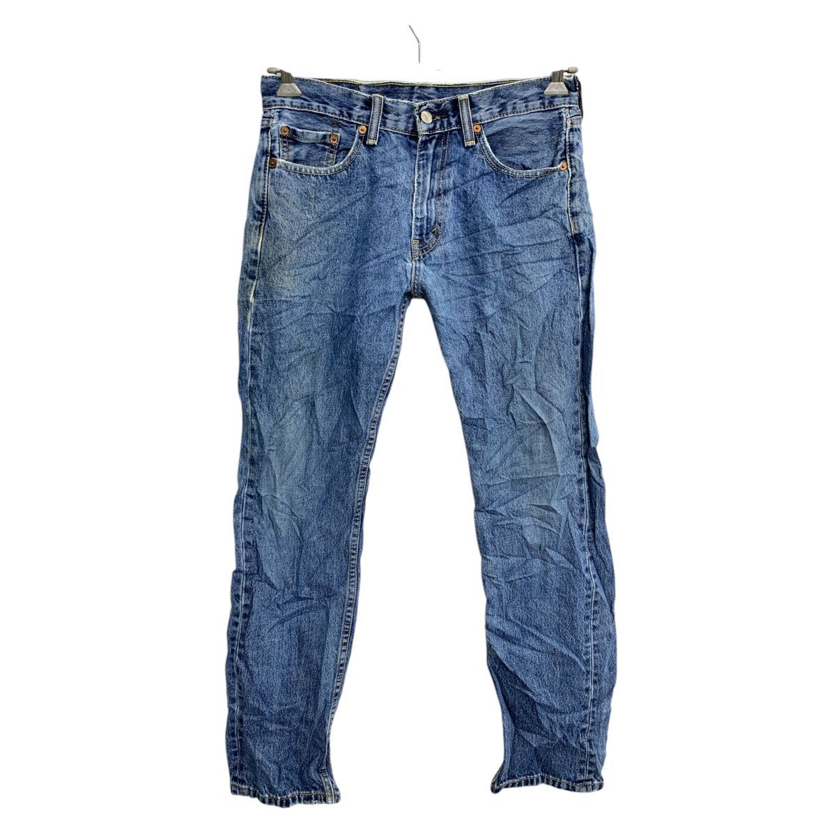 【中古】【古着】 Levi's 505 デニムパンツ W30 リーバイス レギュラーフィット ブルー コットン 古着卸 アメリカ仕入 2502-738