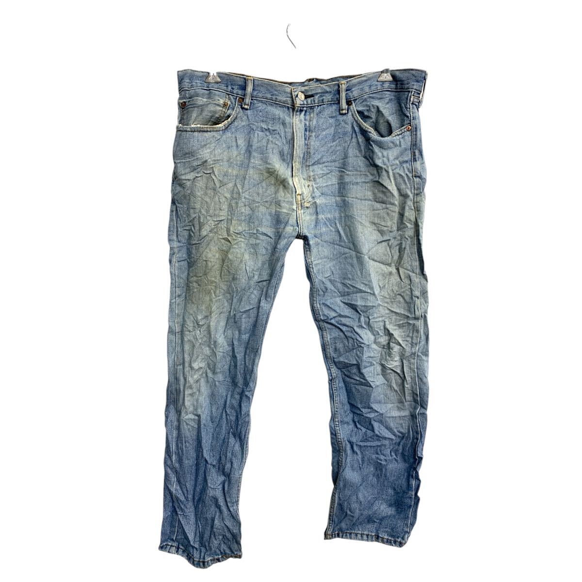 【中古】【古着】 Levi's 505 デニムパンツ W38 リーバイス レギュラーフィット ビッグサイズ ブルー 古着卸 アメリカ仕入 2502-783