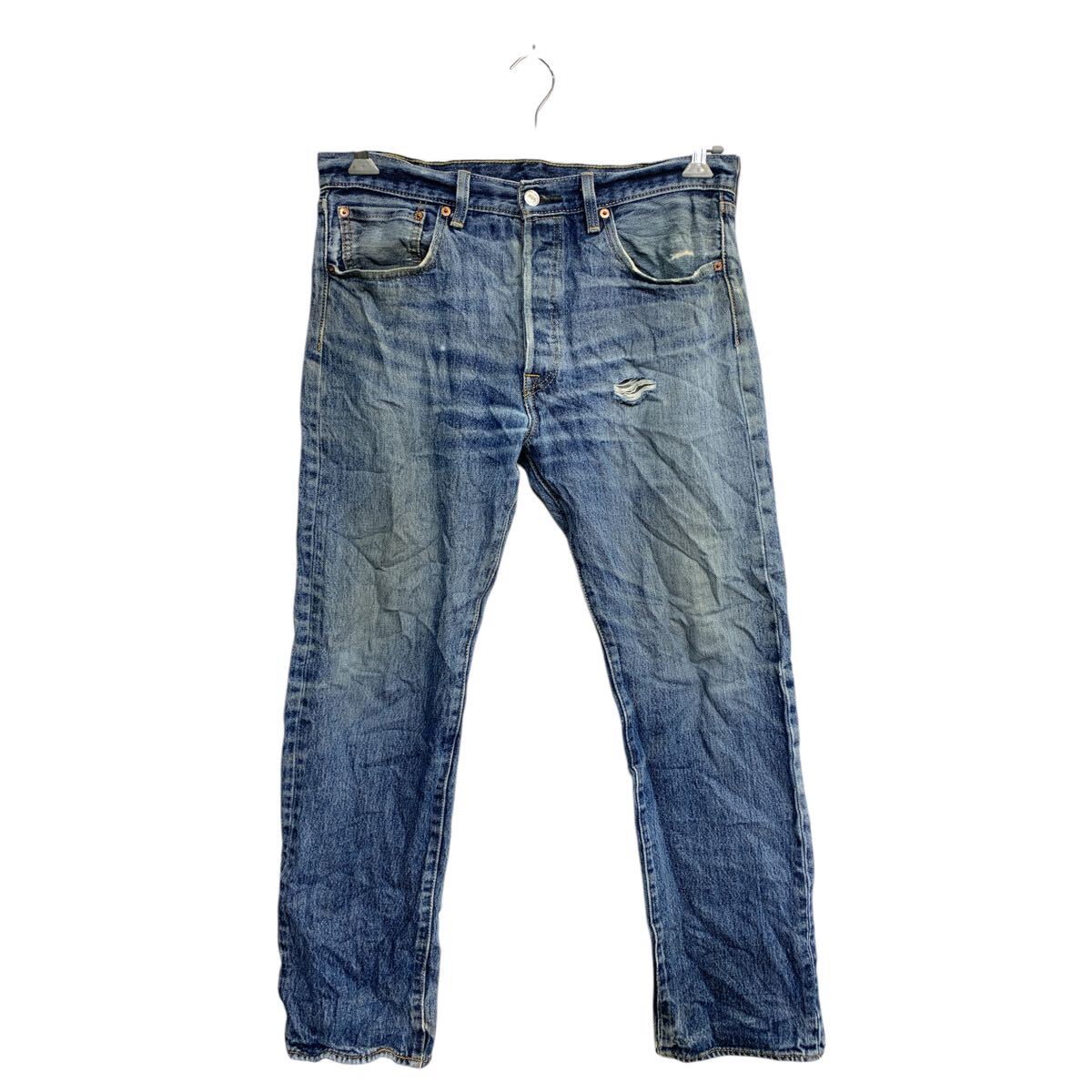 【中古】【古着】 Levi's 501 デニムパンツ W33 リーバイス ボタンフライ ブルー コットン 古着卸 アメリカ仕入 2502-784