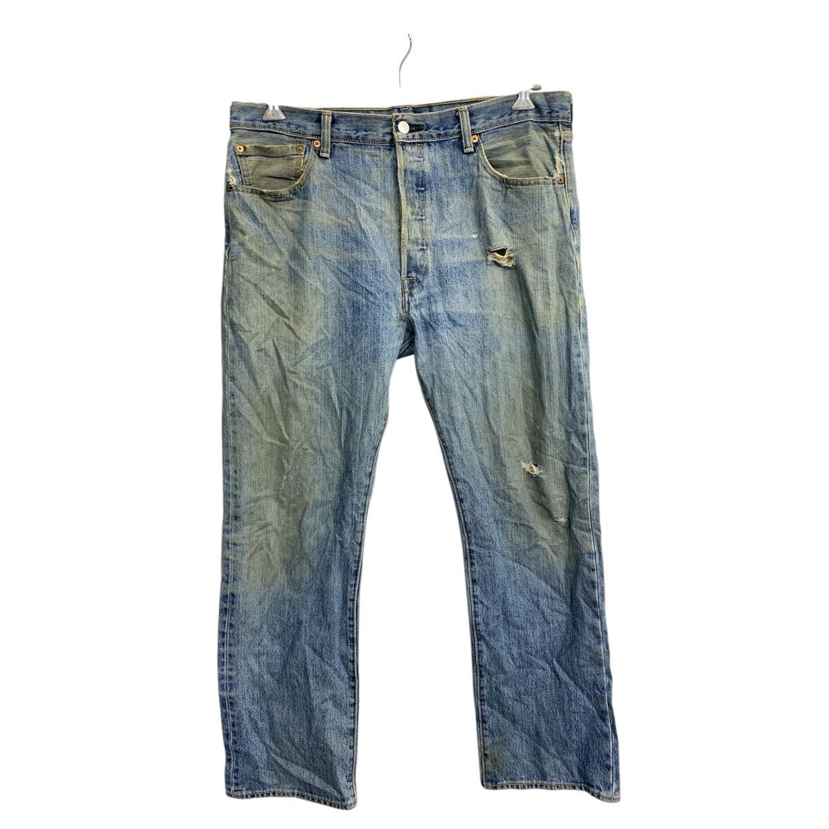 【中古】【古着】 Levi's 501 デニムパンツ W36 リーバイス ボタンフライ ビッグサイズ ブルー コットン メキシコ製 古着卸 アメリカ仕入 2502-802