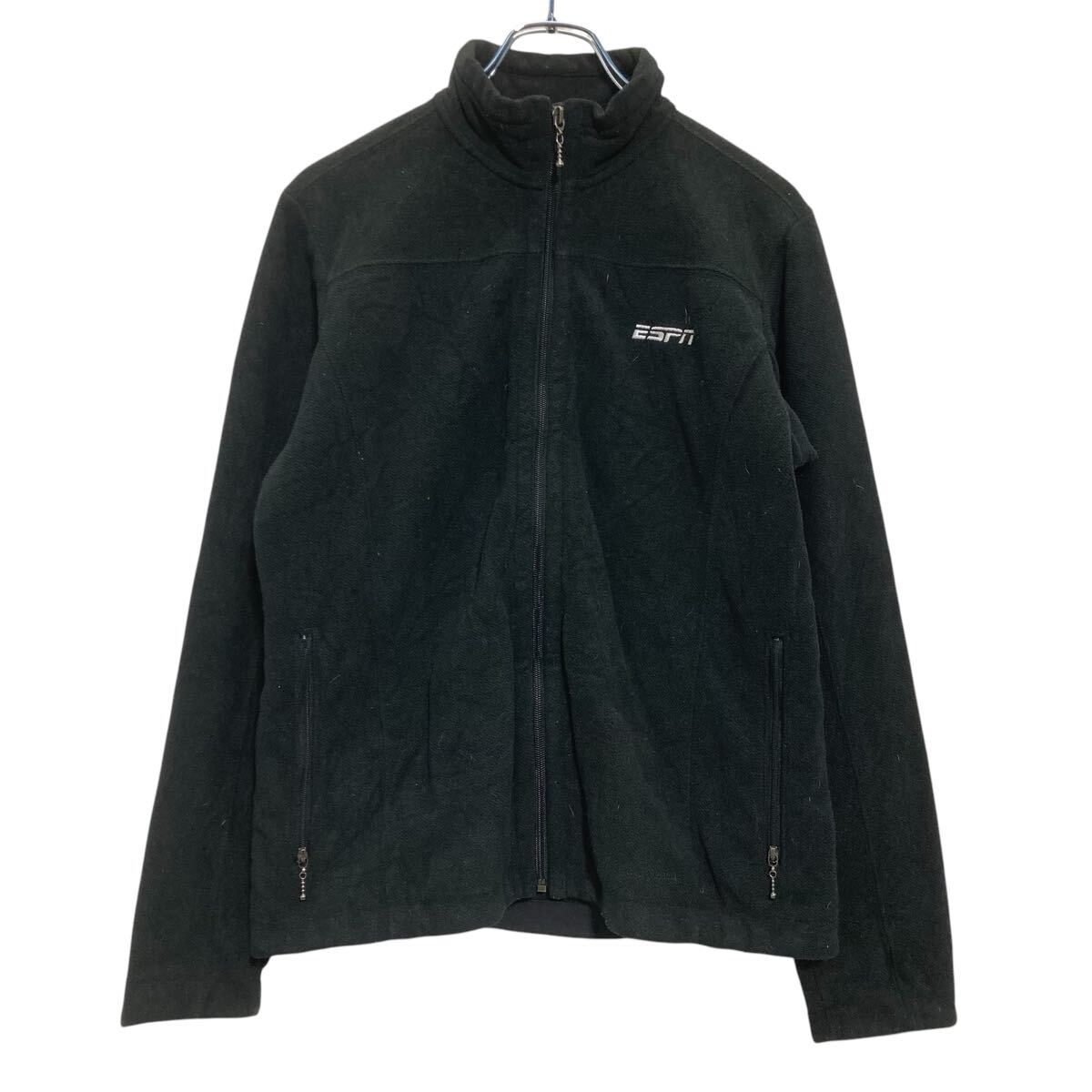 【中古】【古着】 patagonia ジップアップ シンチラ ジャケット レディース M ブラック 裏フリースニット 古着卸 アメリカ仕入 a702-6121