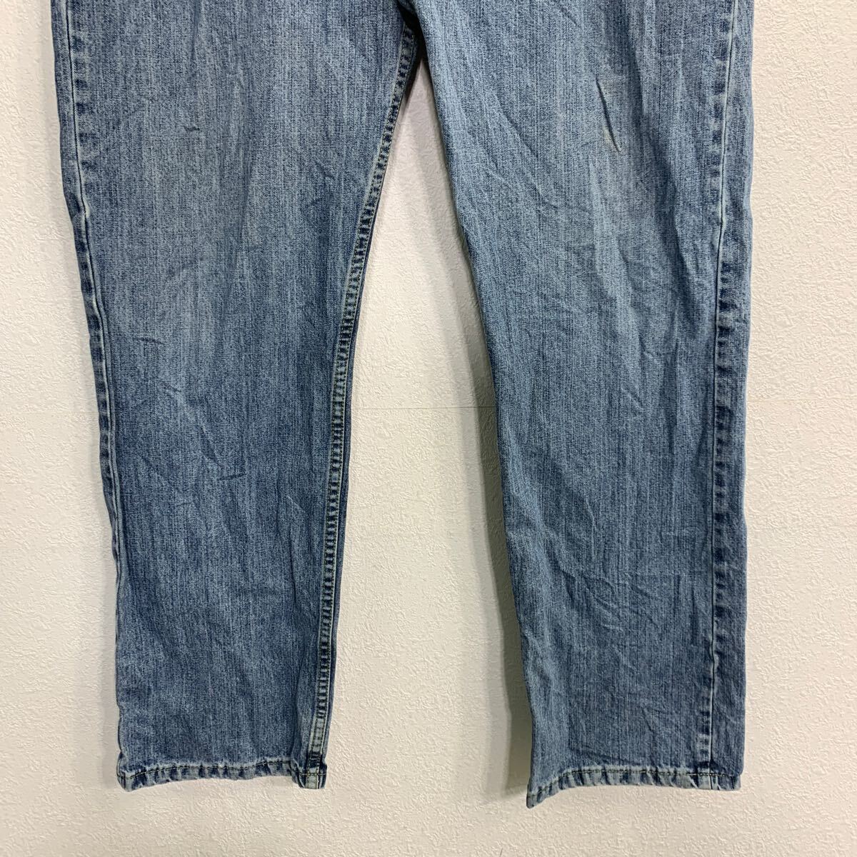 【中古】【古着】 Wrangler デニムパンツ W34 ラングラー ルーズフィット インディゴ コットン メキシコ製 古着卸 アメリカ仕入 2502-811