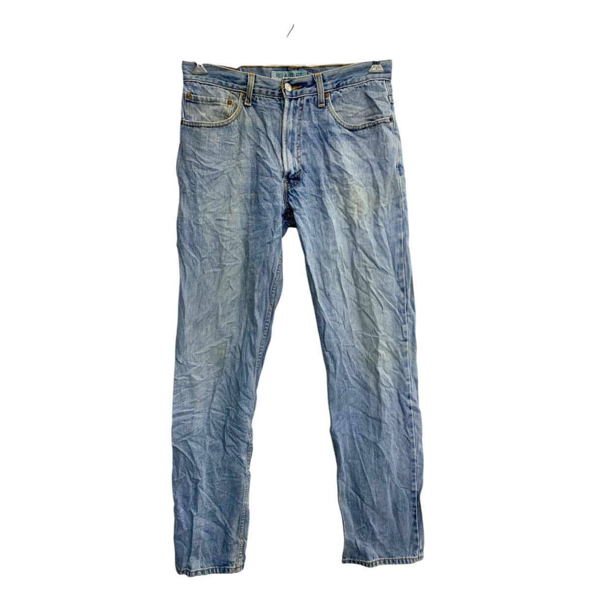 【中古】【古着】 Levi's 550 デニムパンツ W33 リーバイリラックスフィット ブルー コットン 古着卸 アメリカ仕入 2502-816