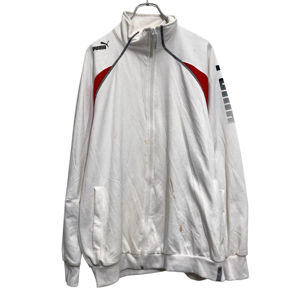 【中古】【古着】 PUMA ジャージ プーマ L ホワイト ラグラン スポーツウェア 古着卸 アメリカ仕入 a702-6304(4.0)