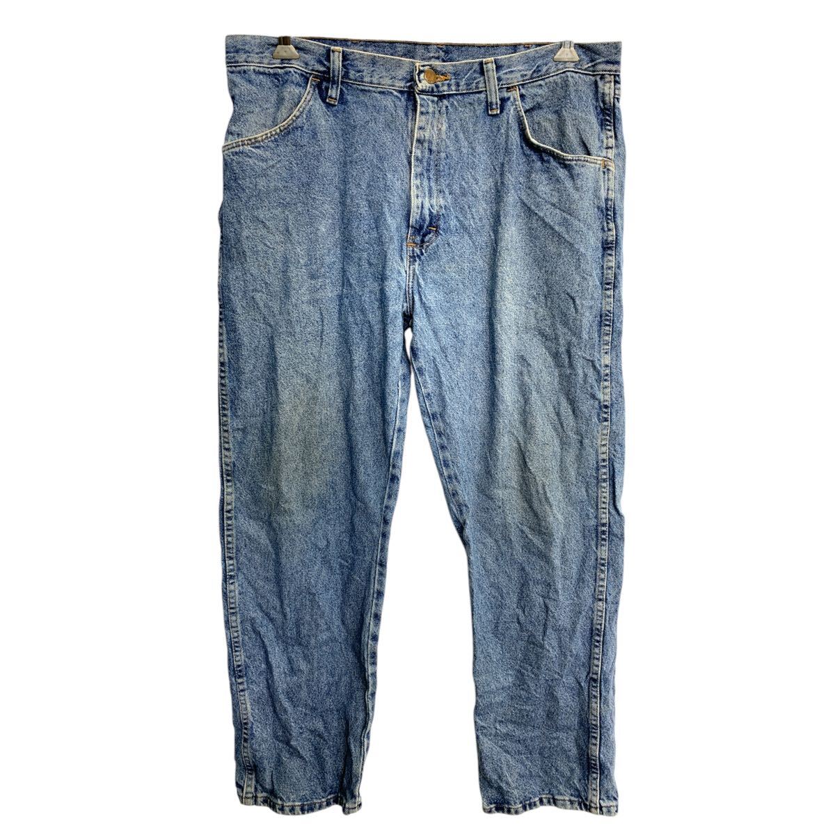  RUSTLER デニムパンツ W38 ラスラー ビッグサイズ ブルー コットン メキシコ製 古着卸 アメリカ仕入 2502-874