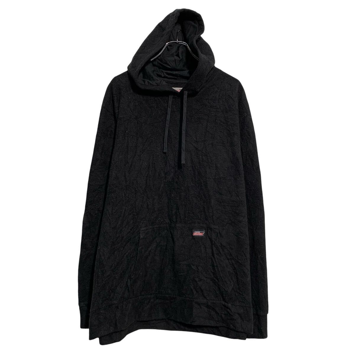 Other - 【中古】【古着】 Dickies フリースジャケット XL ブラック ディッキーズ プルオーバー ビッグサイズ フード付き アウトドア 古着卸 アメリカ仕入 a702-6566