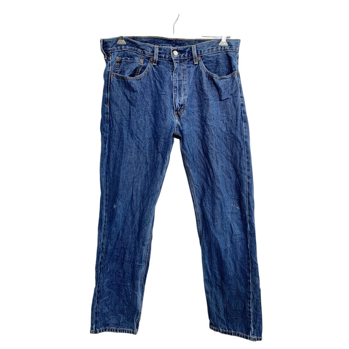 【中古】【古着】 Levi's 505 デニムパンツ W36 リーバイス レギュラーフィット ビッグサイズ インディゴ コットン 古着卸 アメリカ仕入 2502-895