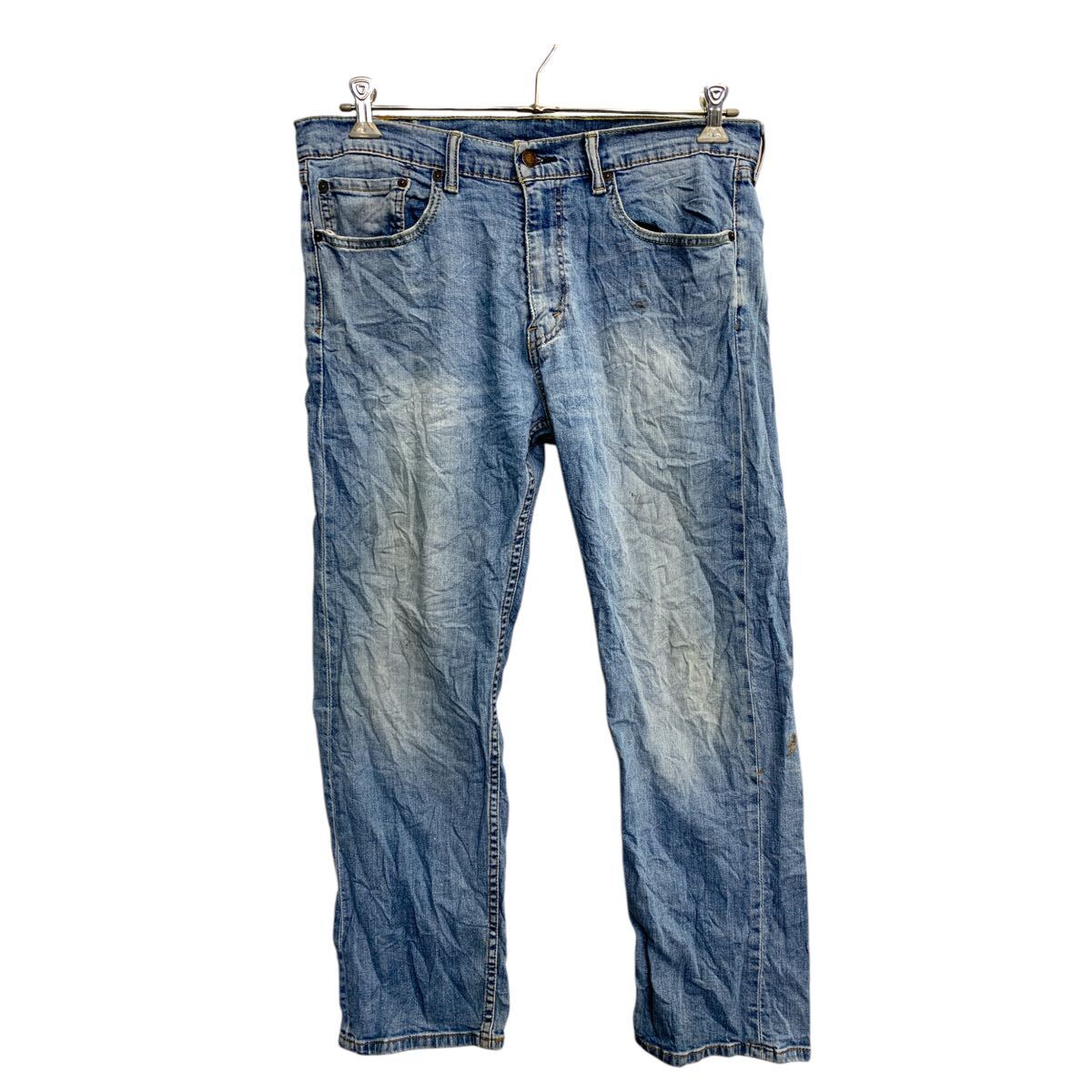 【中古】【古着】 Levi's 505 デニムパンツ W34 リーバイス レギュラーフィット ブルー 古着卸 アメリカ仕入 2502-902