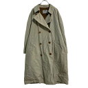 【中古】【古着】 Aquascutum ロング トレンチコート レディース L~ ベージュ アクアスキュータム 古着卸 アメリカ仕入 a702-6908
