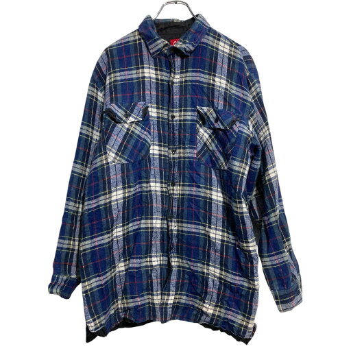 【中古】【古着】 Coleman 中綿 チェック シャツジャケット L ネイビー コールマン 古着卸 アメリカ仕入 a702-7013 【中古】【古着】 Coleman 中綿 チェック シャツジャケット L ネイビー コールマン 古着卸 アメリカ仕入 a702-7013