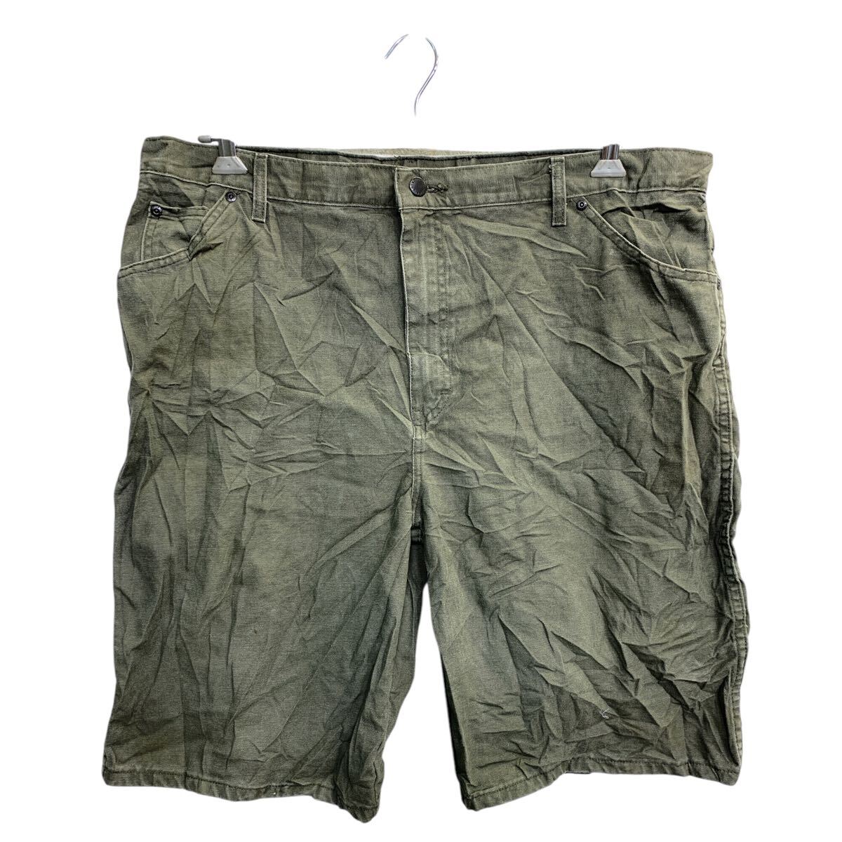 【中古】【古着】 Dickies ワークショートパンツ W38 ディッキーズ ビッグサイズ オリーブグリーン コットン メキシコ製 古着卸 アメリカ仕入 2502-1018
