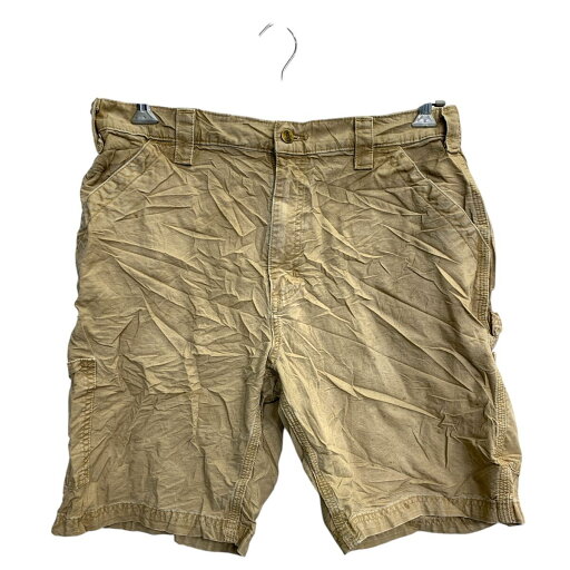【中古】【古着】 Carhartt ワークショートパンツ W36 カーハート ビッグサイズ ベージュ コットン メキシコ製 古着卸 アメリカ仕入 2502-1028 【中古】【古着】 Carhartt ワークショートパンツ W36 カーハート ビッグサイズ ベージュ コットン メキシコ製 古着卸 アメリカ仕入 2502-1028